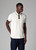 POLOSHIRT WITH STRIPED TIPPING-WHITE