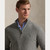 WOOL ¼ ZIP SWEATER-LT GREY