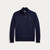 WOOL ¼ ZIP SWEATER-NAVY