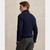 WOOL ¼ ZIP SWEATER-NAVY