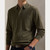 WOOL POLO COLLAR SWEATER-OLIVE