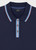 STRIPED PLACKET POLO-NAVY
