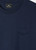 CASUAL FIT EMBOSSED 'HAPPY' T-SHIRT-NAVY