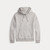 LOGO DOUBLE KNIT HOODIE-GREY
