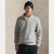 DOUBLE KNIT ¼ ZIP SWEAT-GREY