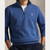 DOUBLE KNIT ¼ ZIP SWEAT-NAVY