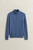 Denim Blue Melange GANT Cotton Cable Half-Zip Sweater