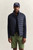 Model wearing GANT Evening Blue Hybrid Jacket