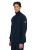 Side view Sandbanks Navy Interlock Quarter Zip