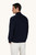 FRESCO COTTON ½ ZIP SWEATER-NAVY