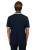 Back of Sandbanks Gradient Rib Polo in navy