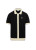 KNITTED FULL BUTTON POLO SHIRT-BLACK