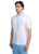 CONTRAST TIPPED PLACKET SHIRT-WHITE