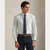 STRIPED OXFORD SHIRT-GREEN/WHITE