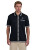 TEXTURED JACQUARD POLO SHIRT-BLACK