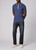 ZIP POLO SHIRT-DARK BLUE
