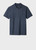 TEXTURED STRIPE POLOSHIRT-NAVY