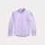 CUSTOM FIT LINEN SHIRT-PURPLE