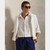 CUSTOM FIT LINEN SHIRT-WHITE