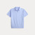 STRETCH MESH TIPPED ZIP POLO-LIGHT BLUE