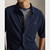 RELAXED FIT COTTON MESH SHIRT-NAVY