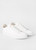 LEATHER BECK TRAINERS WITH SIGNATURE STRIPE HEEL-WHITE