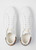 LEATHER BECK TRAINERS WITH SIGNATURE STRIPE HEEL-WHITE