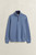 SACKER RIB HALF ZIP-BLUE