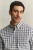 REG POPLIN CHECK SHIRT- MIST TAUPE