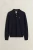 SUPERFINE LAMBSWOOL POLO-NAVY