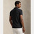 CUSTOM SLIM MESH POLO-BLACK MARL
