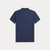 CUSTOM SLIM MESH POLO-BLUE HTR