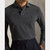 L/S CUSTOM SLIM MESH POLO-CHARCOAL