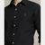 CUSTOM FIT GARMENT DYED SHIRT-BLACK