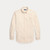 CUSTOM FIT OXFORD SHIRT-CAMEL/WHITE