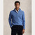 MESH KNIT ¼ ZIP SWEATER-BLUE