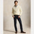 MESH KNIT ¼ ZIP SWEATER-CREAM