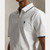 STRETCH MESH TIPPED ZIP POLO-WHITE