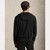 HYBRID FULL ZIP HOODIE-BLACK