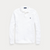 LONG SLEEVE POLO-WHITE