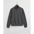 SACKER RIB HALF ZIP-CHARCOAL MEL