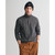 SACKER RIB HALF ZIP-CHARCOAL MEL