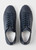 MIYATA LEATHER TRAINERS-NAVY