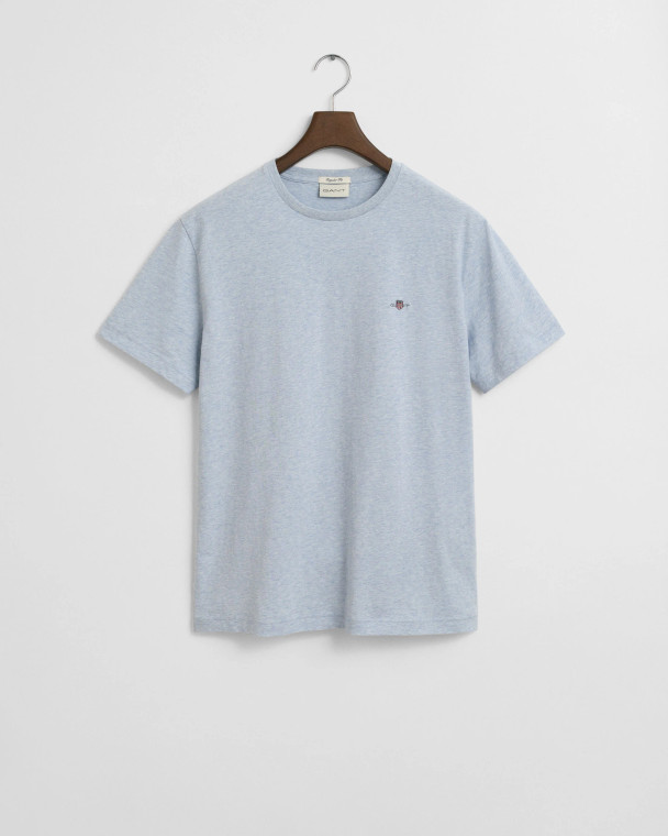 REGULAR FIT SHIELD SS T-SHIRT-LIGHT BLUE