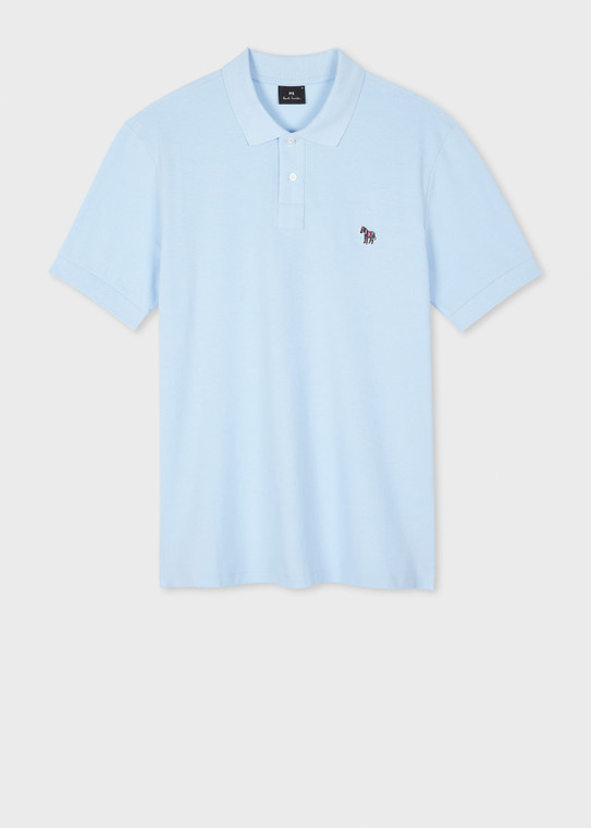 ZEBRA POLO SHIRT-LIGHT BLUE