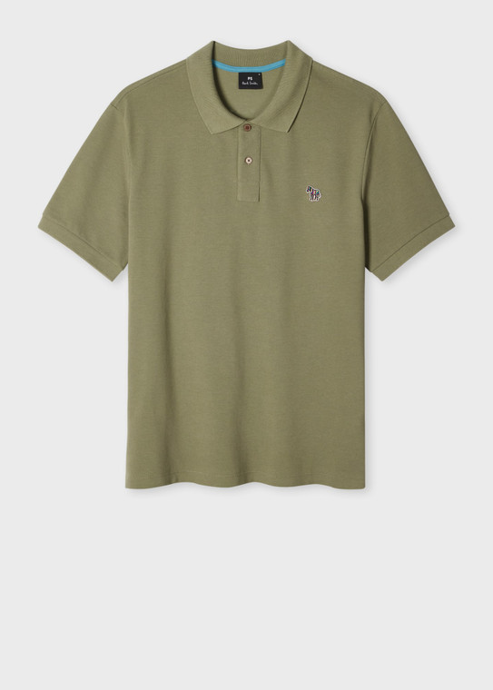 ZEBRA POLO SHIRT-WASHED GREEN