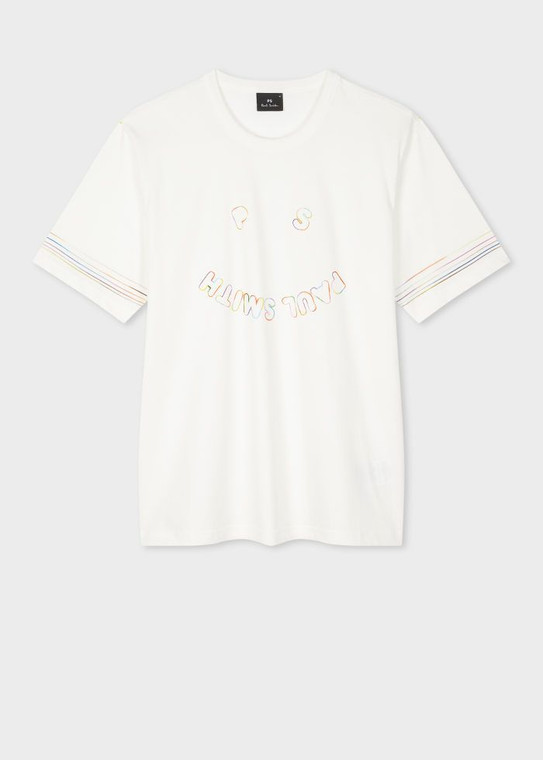 PS HAPPY T-SHIRT-WHITE
