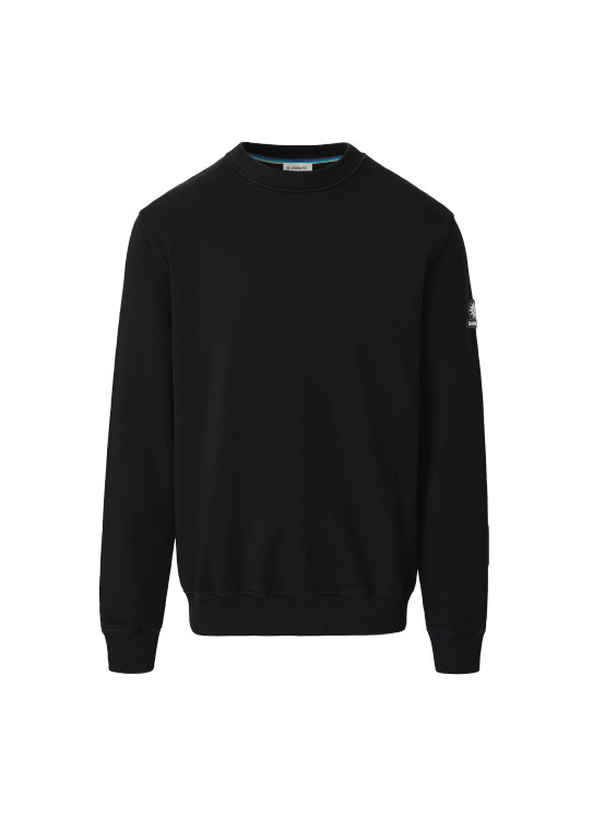 BADGE LOGO SWEATSHIRT-BLACK