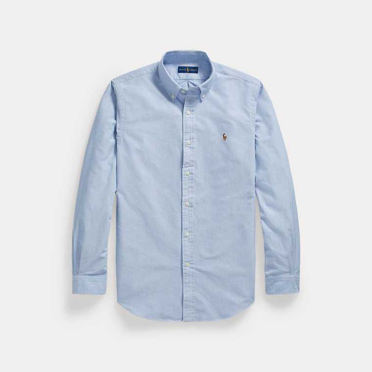 CUSTOM FIT OXFORD SHIRT-BLUE