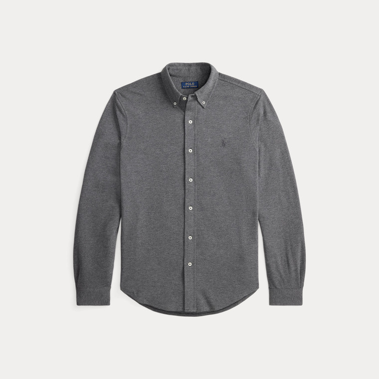 FEATHERWEIGHT MESH SHIRT-FLANNEL HTR